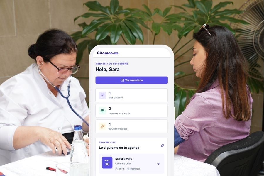 Agenda de reservas online de Citamos para clínicas